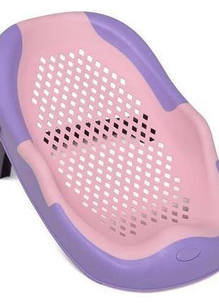 Гірка для купання shell pink, силікон, складана, 55*30*23, рожевий, в кор.56*30*10см(1шт)