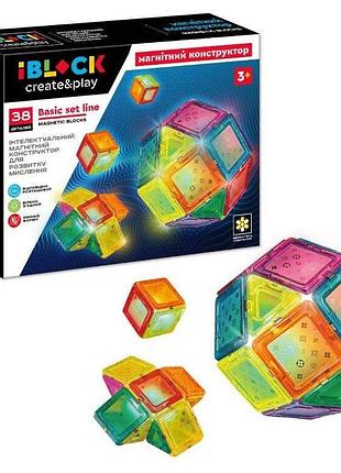 Конструктор магніт. iblock 38дет., в кор. 35*28*6,5см (24шт/2)