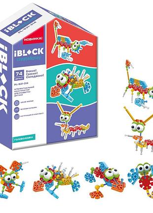 Конструктор iblock 74 деталі, кор. 18,5*8*24,5см (24шт)