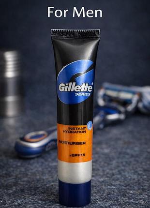 Чоловічий крем для обличчя gillette series spf15 9 мл новий