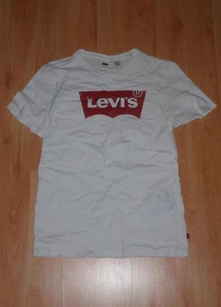 Біла чоловіча футболка/ташка levis white off t-shirt cotton polo ck original xs-s nike x guess usa