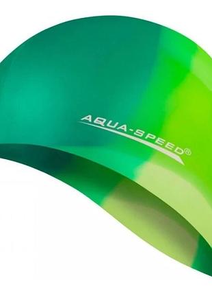 Шапка для плавания aqua speed bunt 4046 мультиколор уні osfm 113-63