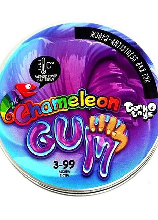 Жуйка для рук "chameleon gum", фіолетовий, укр., у банку 7*3см (12шт)