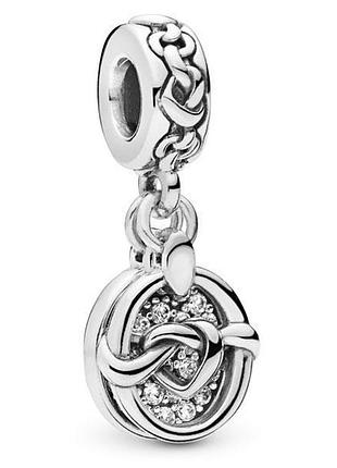 Серебряная подвеска-шарм пандора 798095cz