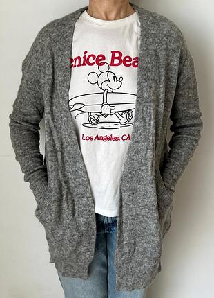 Жіночий подовжений кардиган acne studios raya mohair wool cardigan