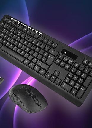Бездротова клавіатура з мишкою usb для windows/mac ukc cmk-329 wireless 8886