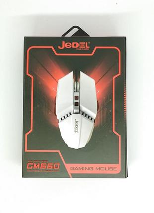 Игровая мышь jedel gm660 с rgb подсветкой, 3200 dpi, 6 кнопок