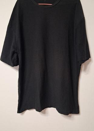 Футболка черная мужская плотная, размер 2xl - 3xl