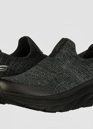 Кросівки, унісекс, skechers relaxed fit: d'lux walker - quick upgrade, сірий, чорний, 36-37
