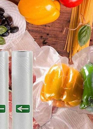 Вакуумные гофрированные пакеты в рулоне 20х500 см для упаковщиков hsm-51344