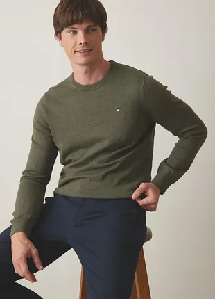 Мужской хлопковый свечер tommy hilfiger