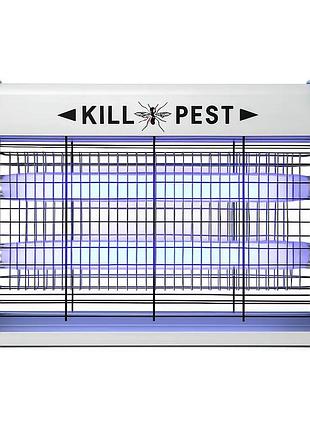 Електричний знищувач пастка pest killer для літаючих комах 12w wl-1294 від мережі білий