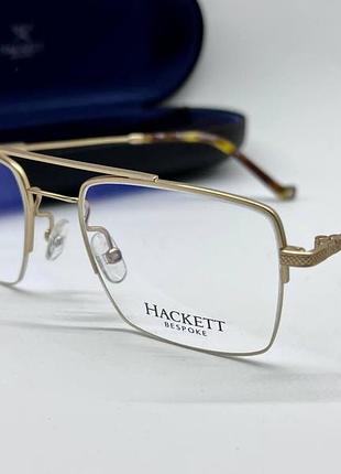 Оправа hackett bespoke металева авіатори квадрати напівобідкові золотиста