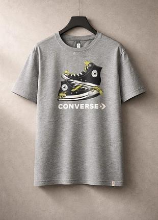 Футболка convers сіра xs-s