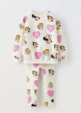 Костюм zara с бурундуками