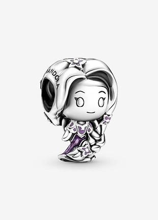 Серебряный шарм для браслетов пандора tangled rapunzel