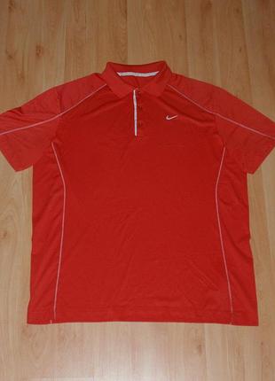 Красная футболка поло nike golf dri-fit tour performance vintage under era dry ck polo original xl-xxl(2xl)