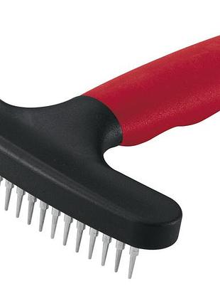 Расческа для собак со средней и длинной шерстью ferplast gro 5846 с короткими зубьями для колтунов