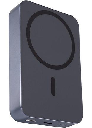 Power bank gelius gp-pbw110i pd20w 10000 mah с быстрой беспроводной зарядкой magsafe повербанк blue