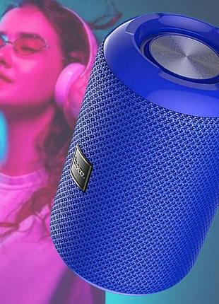 Портативна колонка акумуляторна bluetooth hoco hcі trendy sound sports wireless speaker blue