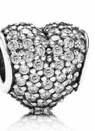 Серебряный шарм пандора 791052cz