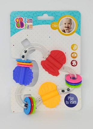 Брязкальце !трикутник", планш. 20*15см, тм bam bam, польща