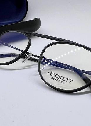 Оправа hackett bespoke металева кругляші авіатори чорна