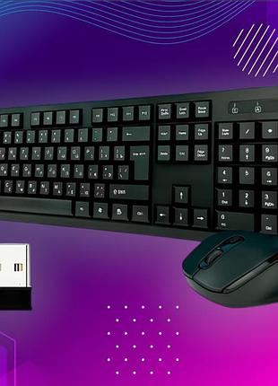 Безпроводная клавиатура с мышкой usb для windows/mac ukc cmk-326 wireless 8885