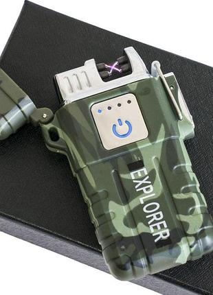 Электрическая зажигалка аккумуляторная с зарядкой от usb электрозажигалка lighter jl 3i7