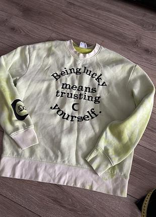 Крутий трикотажний світшот спорткофта bershka