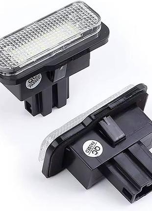 Led підсвітка номера mercedes benz s203, w211, s211, w219, r171, c-class, e-class, cls, slk (комплект 2-шт)