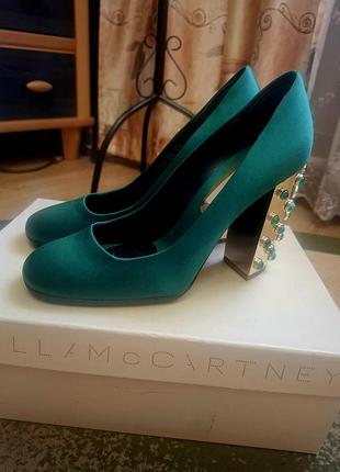 Сатинові туфлі stella mccartney 38 оригінал в коробці 4