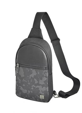 Сумка wiwu salem crossbody універсальна повсякденна сумка через плече чорна