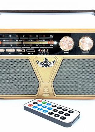 Радиоприёмник ретро с пультом kemai retro md-507bt bluetooth