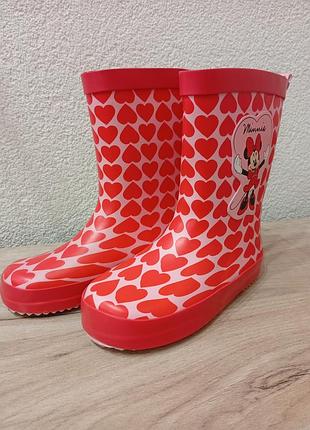 Дитячі гумові чоботи disney minnie mouse
розмір 21, 27