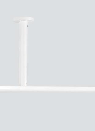 Техно15 карниз для штор с опуском от потолка от 5см до 100см, белый 200см.