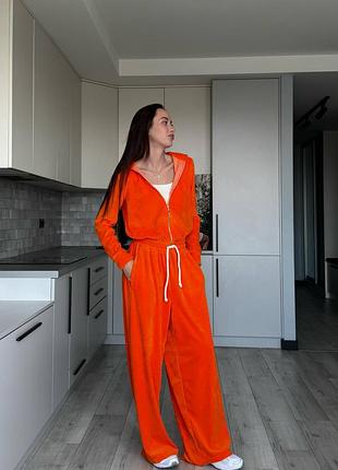 Велюровый спортивный костюм