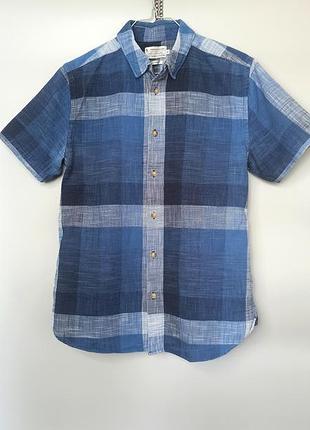 Pure cotton tu рубашка клетка cotton vintage retro хлопок размер м шведка гавайка