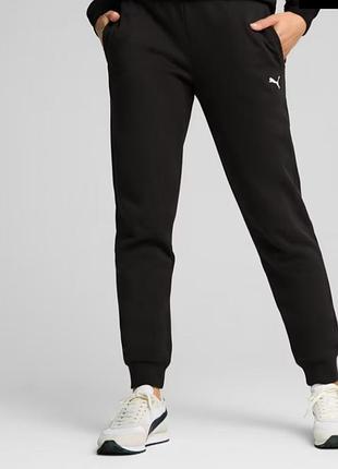 Штани essentials puma черные спортивные штаны пума