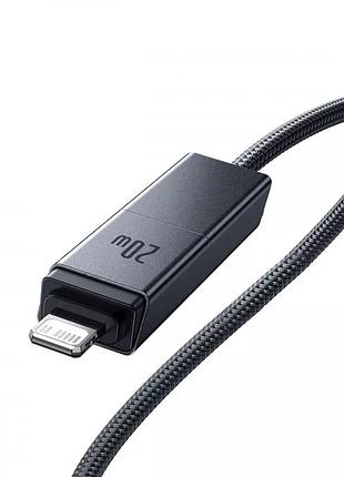 Кабель baseus versatile two-for-two fast charging cable usb+type-c to type-c+lightning 60w 2m black (p10383000121-02) 4