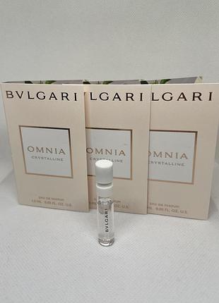 Оригинал пробник парфюмированная вода оmnia crystalline eau de parfum bvlgari