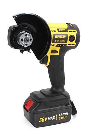 Набор 6в1 шуруповерт dewalt dck482rm (36v, 6ah), акб набор 6в1 деволт, шуруповерт, пила, перфоратор, ушм, мойк 3