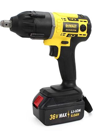 Набор 6в1 шуруповерт dewalt dck482rm (36v, 6ah), акб набор 6в1 деволт, шуруповерт, пила, перфоратор, ушм, мойк 6
