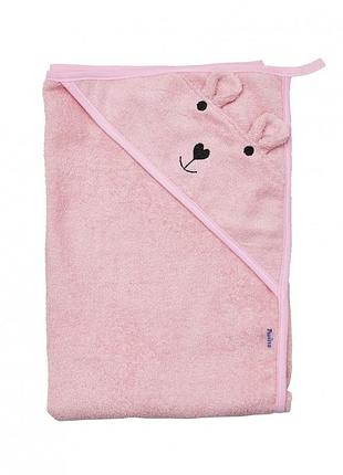 Полотенце twins bear 100x100 1530-ptb-08, pink, розовое
