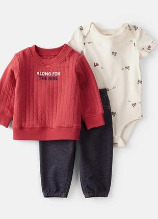Carters набір світшот джинси боді