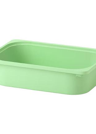 Контейнер trofast 42x30x10 см ikea 505.820.72 905.820.89, світло-зелений