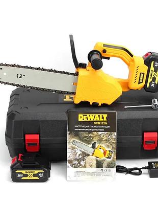 Акумуляторна пила dewalt dcm122n (36 v, 6 аh) акб пила з автоматичним змащенням ланцюга