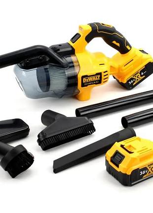 Аккумуляторный автомобильный пылесос dewalt dcv501ln-xj (36v, 6ah) акб пылесос деволт
