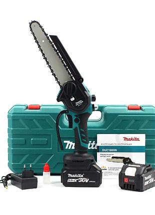 Аккумуляторная мини-пила makita duc190hn с индикатором заряда (36v, 5аh) акб веткорез макита