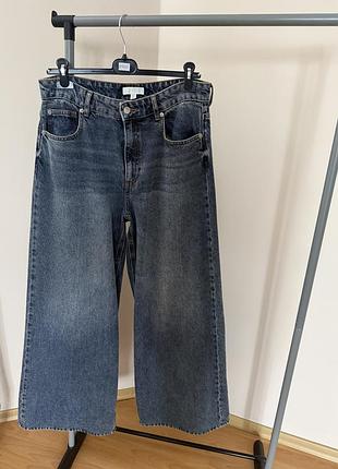 Джинси h&m wide regular waist